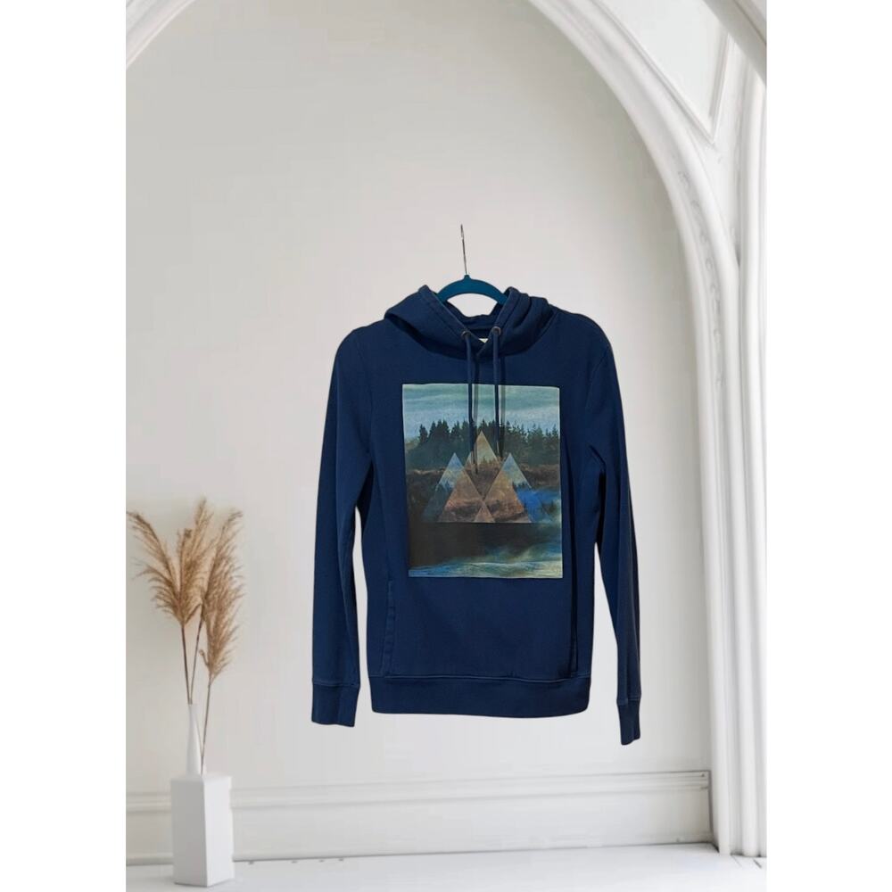 Mens Aeropostale Graphic Print Pullover Hoodie/Sweatshirt, Size Small